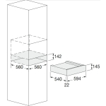 Fulgor FCLWD 150 BK 保溫抽屜 15